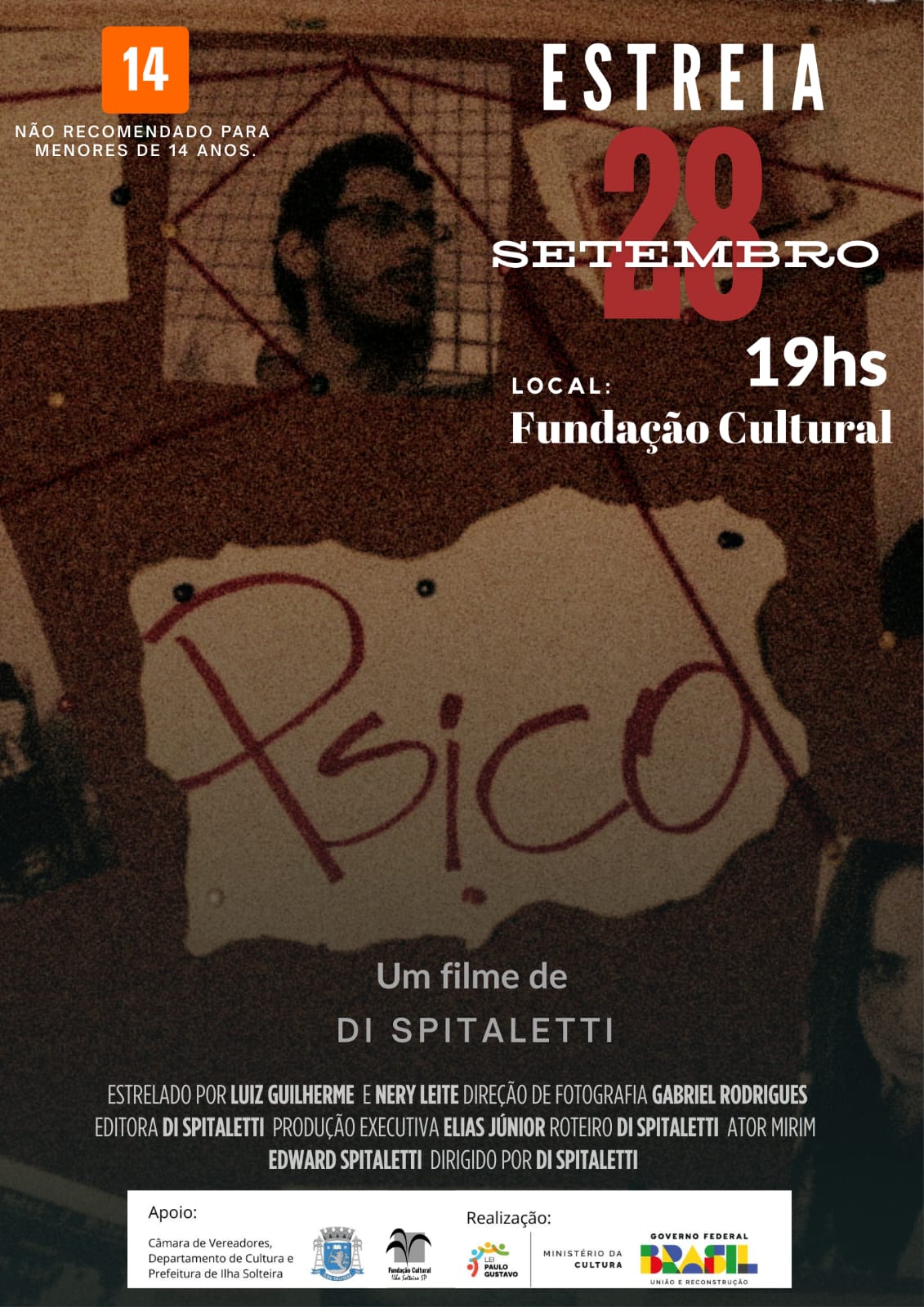 Cartaz de estreia de Psico